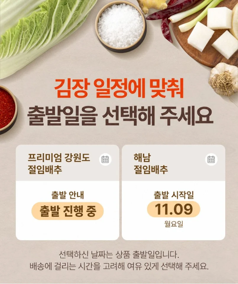 절임 배추 고랭지 해남 강원도 김장 절인